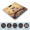 Cute Owl Scale for Body Weight Highly Accurate Digital Bathroom Body Scale Digital Body Weight Scale Tempered Glass LCD Display Batteries and Tape Measure view 3