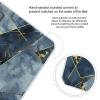 Abstract Art Geometry Scale for Body Weight Highly Accurate Digital Bathroom Body Scale Digital Body Weight Scale Tempered Glass LCD Display Batteries and Tape Measure view 4