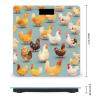 Cute Chicken Walking Scale for Body Weight Highly Accurate Digital Bathroom Body Scale Digital Body Weight Scale Tempered Glass LCD Display Batteries and Tape Measure view 2
