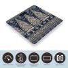 Christmas Tree Pattern Scale for Body Weight Highly Accurate Digital Bathroom Body Scale Digital Body Weight Scale Tempered Glass LCD Display Batteries and Tape Measure view 3