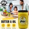 Just Ghee Certified Organic Grass-Fed Ghee 600g | Pure Clarified Butter | High Smoke Point Cooking Fat | Handcrafted in the UK | Keto, Paleo & Ayurvedic Friendly view 4