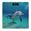 Dolphins Underwater Scale for Body Weight Highly Accurate Digital Bathroom Body Scale Digital Body Weight Scale Tempered Glass LCD Display Batteries and Tape Measure view 1