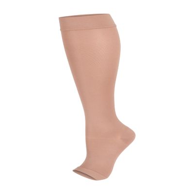 Credalast Comfort Class 1 Below Knee: Beige, XX-Large, Open Toe