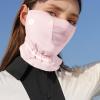 Golf Face Cover, Sun Protection Women Golf Face Masque, Outdoor Activities Scarf Skin-Friendly Breathable Half Mesh Fashionable for Cycling, Running view 2