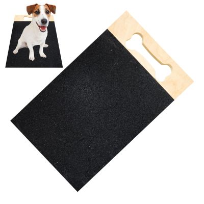 Acunny Dog Nail Scratch Board, Dog Scratch Board for Nails, Large Dog Nail File Card | Wooden Grinding Sandpaper Mat for Nails