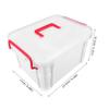Multi Layer Medicine Storage Box with Multiple Compartments view 2