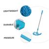SAFIGLE Mini Rotatable Telescopic Mop with 1m Extendable Handle Lightweight Triangular Cleaning Mop for Floors and Windows Cleaning Accessory for Home Use view 2