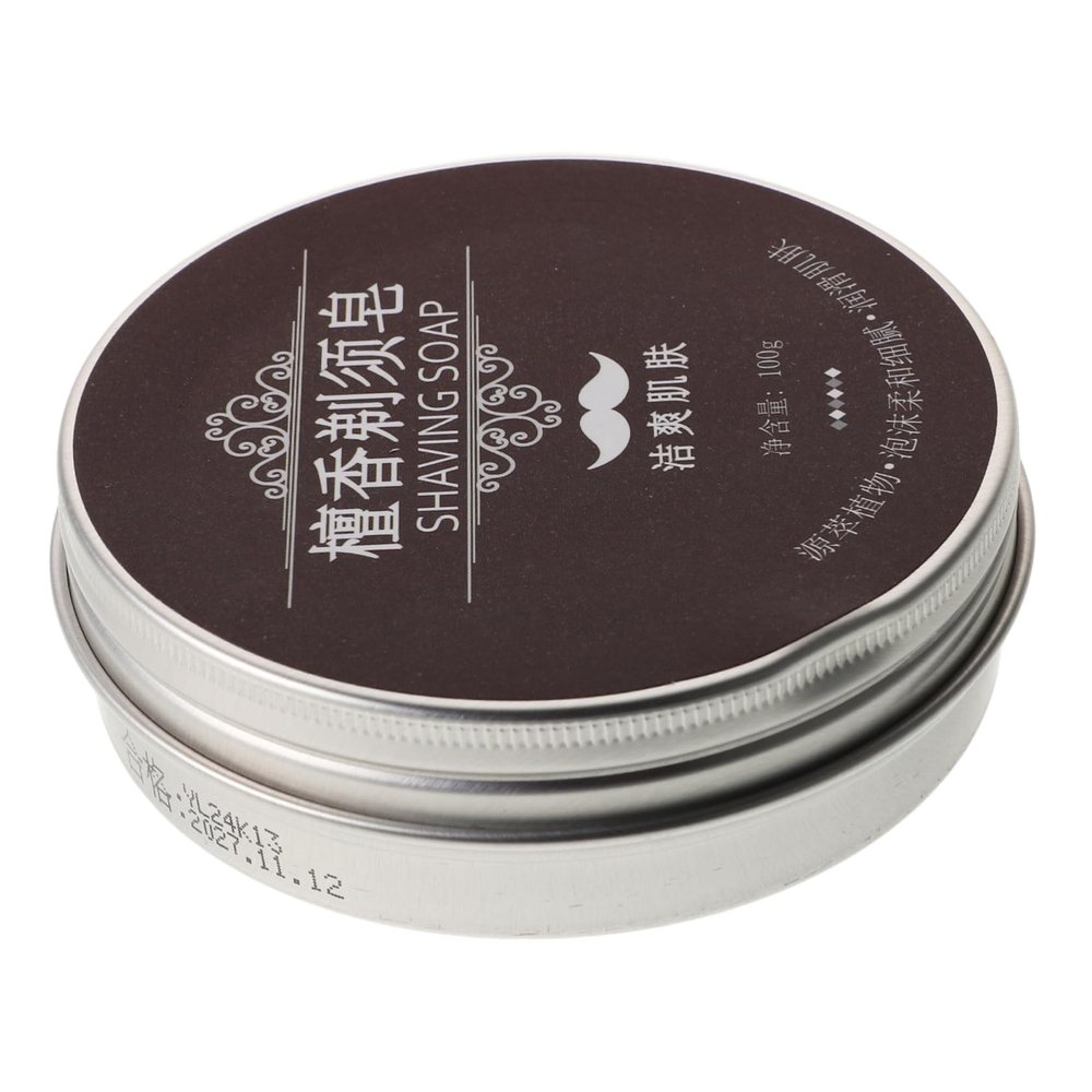 MUCKLILY Shaving Soap for Men Hydrating Foaming Bar Natural Ingredients for Sensitive Skin and Beard Care Sandalwood Scent for Daily Grooming