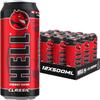 HELL CLASSIC Energy Drink | +20% More Caffeine | Vitamins B2, B3, B6, B12, C & D | No Preservatives | Environmentally Friendly Packaging | 12 x 500 ml | Compatible with HELL Energy view 1