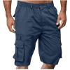 Foweknow Men's Sports Shorts, Quick-Drying, Breathable Running Shorts, Lightweight Casual Bermuda Shorts, Outdoor Athletic Elastic Waist Sweat Shorts, Basketball Jogging Bottoms, gray, 5XL view 2