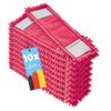 10 x Floor Mop Replacement Covers - Chenille Mop Cover Red - Microfibre Mop for Sensitive Floors - Microfibre Mop for Floor Care for All Mop Folding Holders 50 cm - Mop Cover view 1
