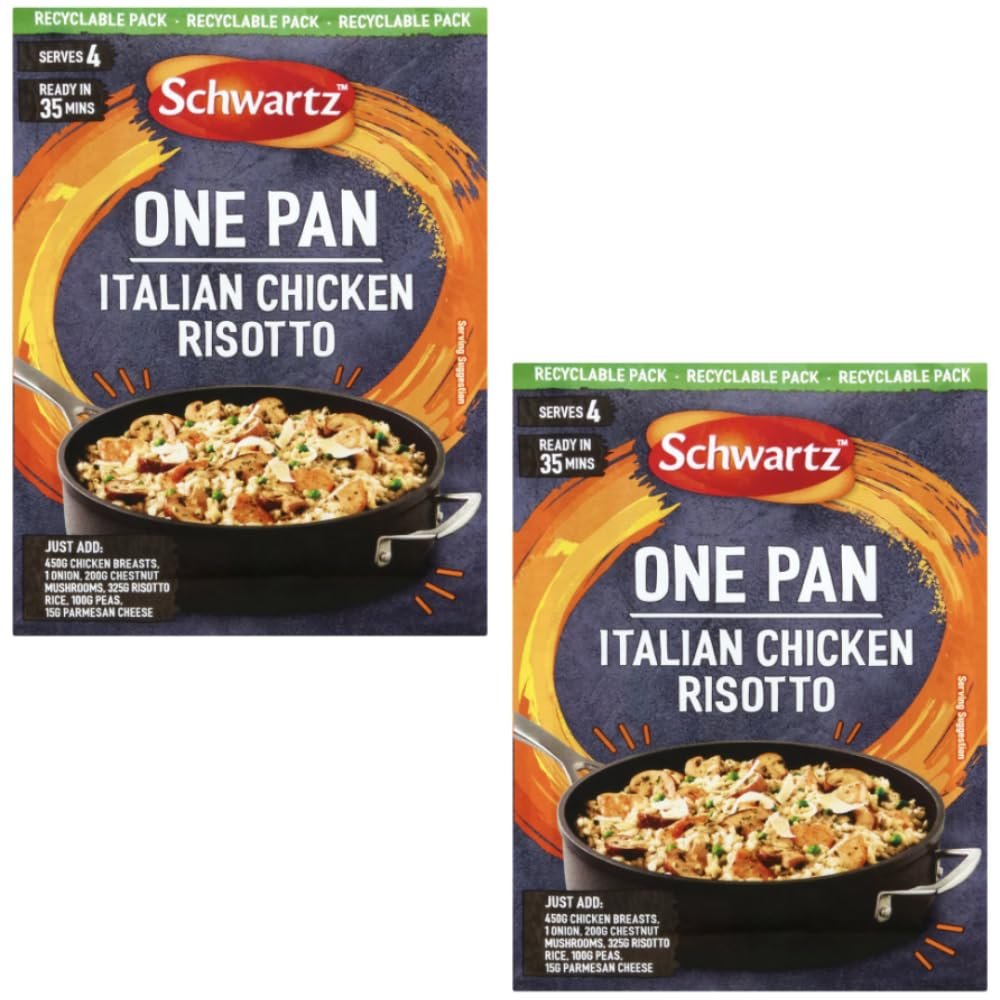 One Pan Italian Chicken Risotto Recipe Mix Twin Pack, 2 x 28g