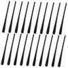 Homoyoyo 10pcs Eyeglasses Temple Tips, Anti-slip Soft Panel Replacement End Tips, round Hole Glasses Arm Grips for Office and Study, Black view 1