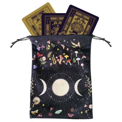 Tarot Card Storage Bag - Soft Velvet Bag, Secure Deck