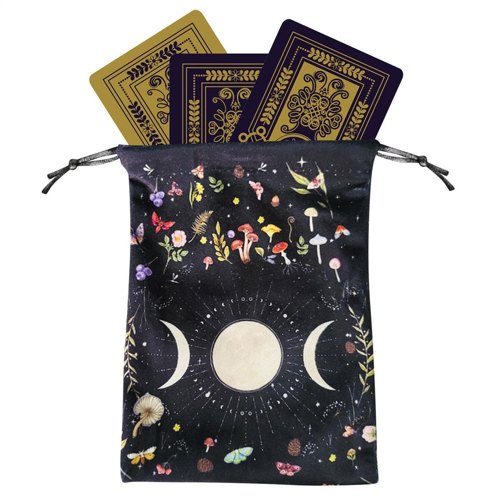 Tarot Card Storage Bag - Soft Velvet Bag, Secure Deck
