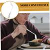 DEARMAMY 2pcs Curved Forks for Elderly Disabled Adults Angled Practical Forks as Food Feeding Aids Easy Use Tableware for Adaptive Dining view 3