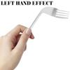 DEARMAMY 2pcs Curved Forks for Elderly Disabled Adults Angled Practical Forks as Food Feeding Aids Easy Use Tableware for Adaptive Dining view 4