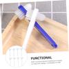 DEARMAMY 8pcs Denture Cleaning Brush Set Double-Headed Soft Bristle Portable Oral Care Tool for Braces and False Teeth Maintenance view 3