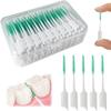 60PCS Easy to Use Dental Picks for Teeth Cleaning Gum Health, Disposable Interdental Brushes Dentist Recommended Dental Picks Dental Brush Dentals Floss Pick Braces Brush Teeth Cleaning DentalsPick