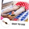 WRITWAA 2pcs Multi-Functional Foot File with Double-Sided Design for Remove Dead Skin Callus Remover Tool Bamboo Pumice Bristle and Sandpaper Foot Care for Random Color view 2