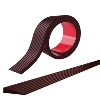 0.4" Threshold Ramps for Doorways Self-Adhesive, (39.4" Long) Rubber Ramps for Threshold Rubber Door Threshold Ramp for Wheelchair for Curb, Power Scooters, Bathroom(Coffee)