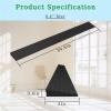 0.4" Threshold Ramps for Doorways Self-Adhesive, (39.4" Long) Rubber Ramps for Threshold Rubber Door Threshold Ramp for Wheelchair for Curb, Power Scooters, Bathroom(Coffee) view 2