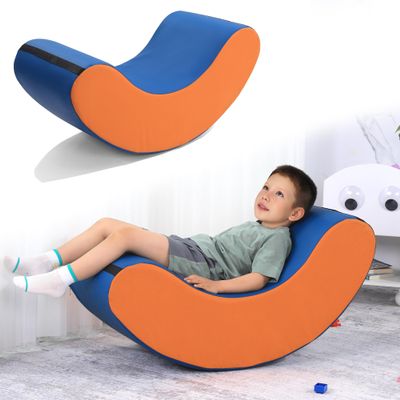 BALAPET High-Density Foam Sensory Rocking Chair, Portable Sensory Chair for Kids with Sensory Needs,Waterproof PU Cover, Rocking Design