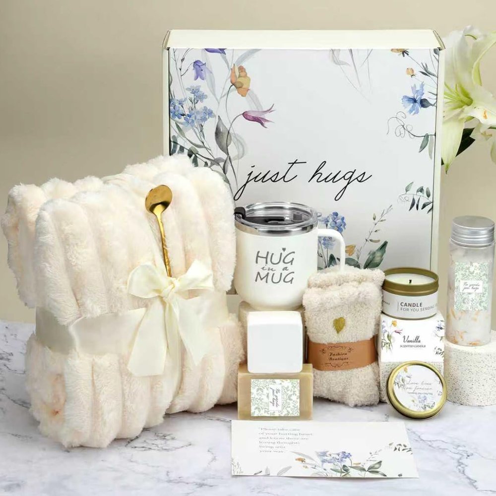 EMBERWAVE Sympathy Gifts Baskets for Loss of Loved One Miscarriage Gifts for Mothers Fathers Grief Gifts for Women Care Package for Women Men Condolences Basket