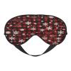 Polyester & Spandex Sleep Mask for Women Men Adjustable Silk-Like Eye Mask with Double-Sided Printing Christmas,Red Buffalo Plaid Breathable Blackout Blindfold for Sleeping Travel Night Shifts view 1