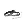 VANZACK 4pcs Elastic Shoe Straps for Heels Decorative Braided Rhinestone Bands Prevent Shoe Slipping Creative Beautiful Design for Daily Life view 2