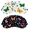 12 Packs Sleep Mask for Side Sleeper Men Women, Colorful Butterfly with Flower Pattern Light Blocking Eye Mask Cover Eyeshade with Adjustable Strap, Night Blindfold view 1