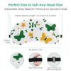 12 Packs Sleep Mask for Side Sleeper Men Women, Colorful Butterfly with Flower Pattern Light Blocking Eye Mask Cover Eyeshade with Adjustable Strap, Night Blindfold view 3