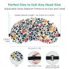 13 Piece Eye Mask for Side Sleeper, Sleeping Mask, Colorful Ditsy Flower Pattern Sleep Eye Mask, Soft Eye Shade Cover for Travel. Nap, Plane.Travel, Light Blocking view 3