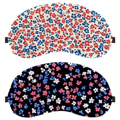 12 Piece Colorful Floral Pattern Sleep Mask, Eye Mask for Men Women, No Pressure Night Eye Cover, Breathable Sleeping Eye Mask, Light Blocking