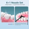 Water Flosser,Water Dental Flosser Pick for Teeth,Grinest 7 Modes Rechargeable Cordless Oral Irrigator Portable IPX7 Waterproof Tooth flossers for Home Travel-Black view 2