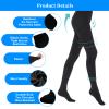 AOGOE Medical Compression Pantyhose for Women & Men, Closed Toe 23-32 mmHg Graduated Support Tights, Opaque Waist High Compression Circulation Leggings for Varicose Veins Edema Flight DVT Nursing, XL view 2