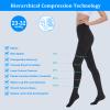 AOGOE Medical Compression Pantyhose for Women & Men, Closed Toe 23-32 mmHg Graduated Support Tights, Opaque Waist High Compression Circulation Leggings for Varicose Veins Edema Flight DVT Nursing, XL view 4