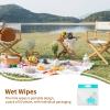100 Pack Mini Portable Travel Wipes, Skin Friendly Wet Wipes, Each Piece Is Individually Packaged for Adults, Kids and Baby Care (Little Fuxiang 50 pieces of pack) view 2