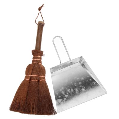 Anneome Pet Hair Remover Broom Broom and Dustpan Scrubber Power Cleaning Brush Indoor for Home Cleaning Accessory
