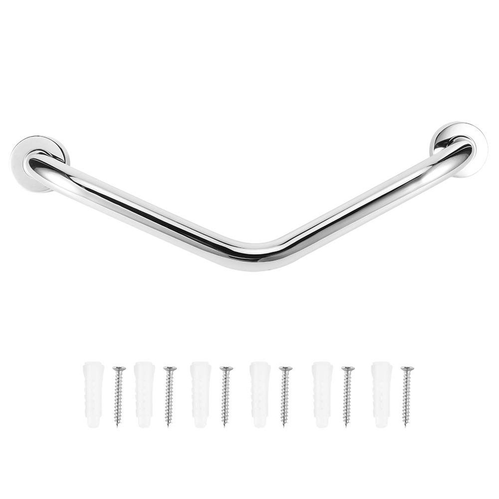 1 Set of Grab Bar, 100KG Load Stainless Steel Bathtub Handle, Support Punching Installation, Strong and Stable, Non-Slip Bathroom Handrails for Bath Shower, Suitable for Elderly,