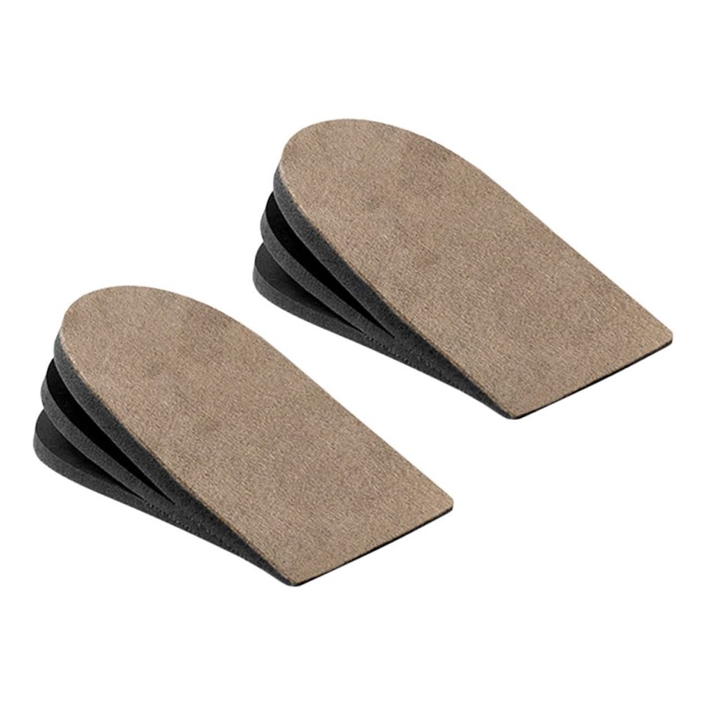 HAPINARY Invisible Inner Height Increase Insoles Half Heel Lift Cushion Breathable Anti-Slip Shock Absorption Shoe Inserts for Men and Women