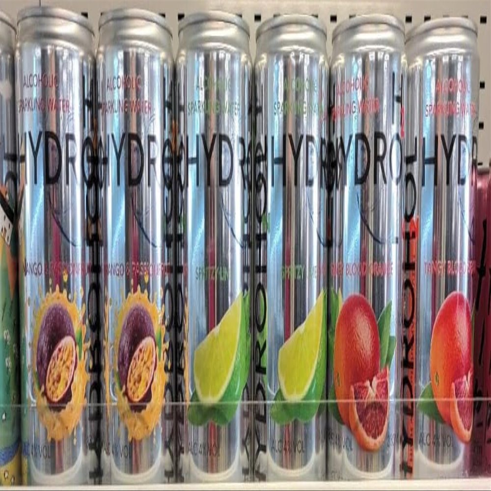 Hydrohol Mango & Passionfruit Hard Seltzer, 4% ABV, 330ml, 86 Kcal (Pack of 12)
