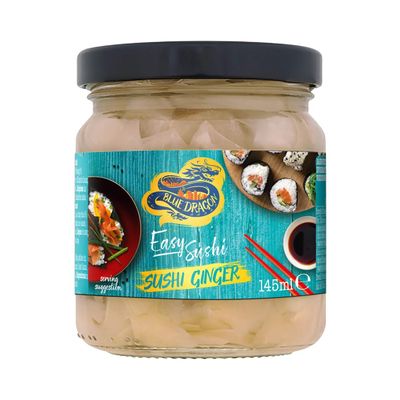 Blue Dragon Ginger for Sushi Blue Dragon 145 g Pack of 6