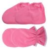 BESTYASH Paraffin Wax Mitts and Booties Hand and Foot Care Gloves 2pcs Pink Nourishing Therapy Set for Dry Skin Hydration view 1