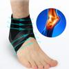 1Pair Hutena X Wrap Neuropatia, Foot Wraps for Pain, Elastic Sprain Foot Sleeve for Sports Protect, Ankle Support for Men and Women,Orange,XL view 2