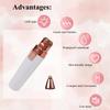 2 in 1 Facial Hair Remover, Eyebrow Hair Remover, Rechargeable Eyebrow Trimmer and Face Shavers for Women, Portable Mini Epilator Electric Shaver Trimmer for Leg Lips Face Body Peach Fuzz. view 3