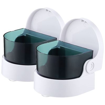 CALLARON 2pcs Retainer Denture Cleaner Machine Mini Jewelry Cleaner for Silver White Gold Water Cleaning