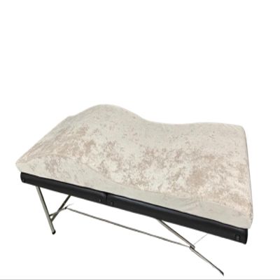 EnxJire Curved Lash Bed Foam Topper Bed Curvy Mattress Topper Salon Curved Extension Lash Mattress(Beige)