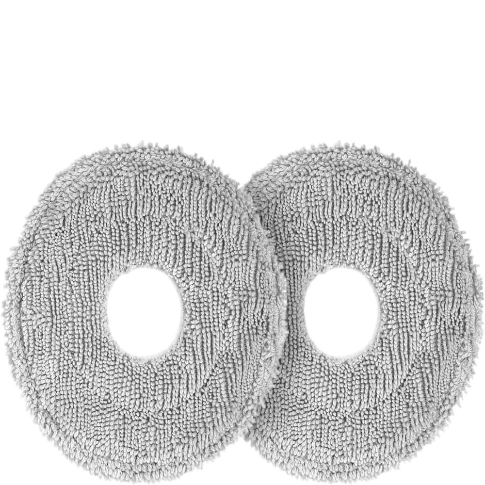 2 Pack Mop Cloth Pads Replacement for Dreame L10s Ultra / L10 Ultra / X40 Ultra Robot Vacuum Cleaner Parts, Wet Mopping Pads Compatible with Dreametech X30 Ultra, Reusable and Washable Accessories