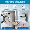 2 Pack Mop Cloth Pads Replacement for Dreame L10s Ultra / L10 Ultra / X40 Ultra Robot Vacuum Cleaner Parts, Wet Mopping Pads Compatible with Dreametech X30 Ultra, Reusable and Washable Accessories view 4